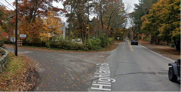 Figure of Highland Street at Waldingfield Road intersection in Hamilton Figure of Highland Street at Waldingfield Road intersection in Hamilton